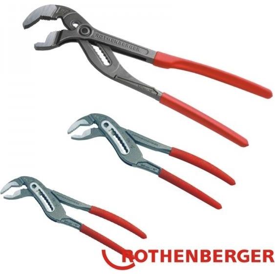 Rothenberger, Pinza, Set di pinze per pompe d'acqua ROGRIP Set M 7 pollici + 10 pollici + XL