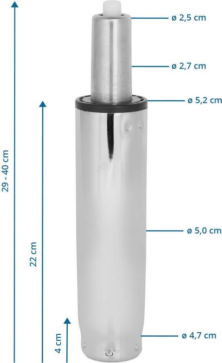 Actual product image Hjh Office Gas spring chrome