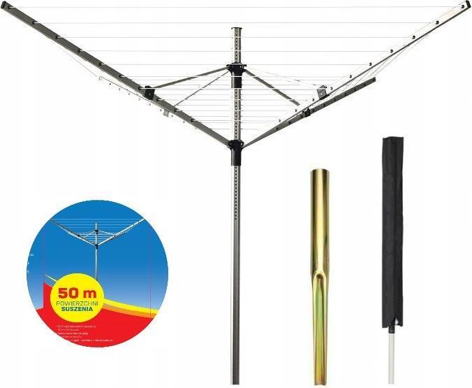 Actual product image Promis SU200 CAPRI four-arm garden laundry dryer (50 m)