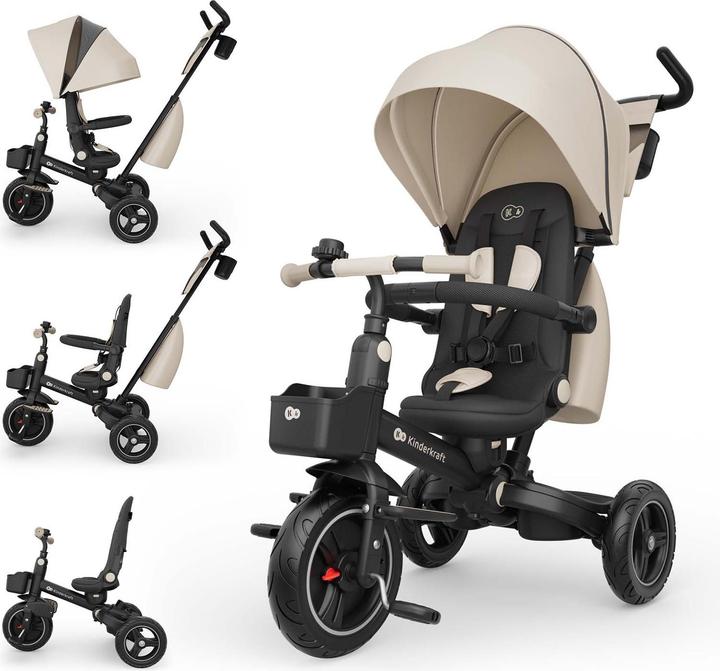 KinderKraft Tricycle SPINSTEP 2 PLUS BEIGE