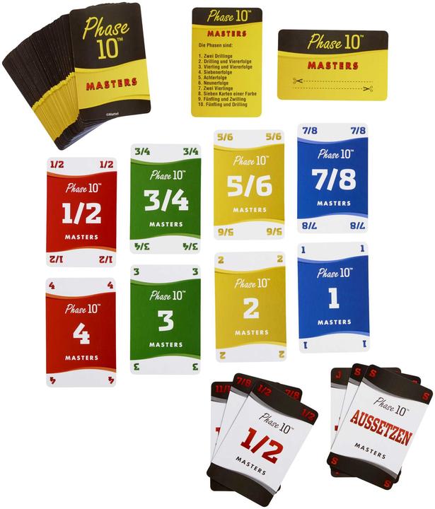 Produktbild Mattel Games Phase 10 Masters Kartenspiel (Deutsch)