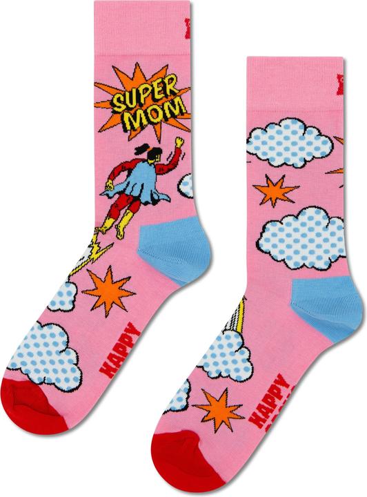 Actual product image Happy Socks Flying Super Mom Sock (Single pack, 41 - 46)