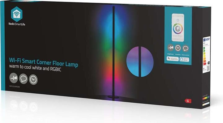 Image du produit Nedis SmartLife Mood lamp Wi-Fi, 10W - Noir (180 lm)