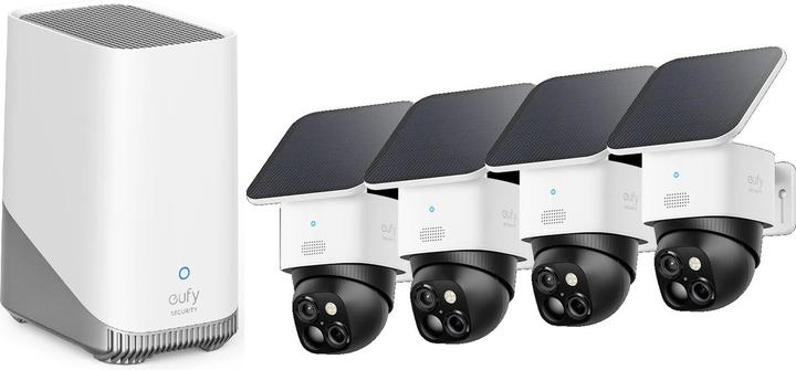Productafbeelding eufy SoloCam S340 - 4-pak + HomeBase 3 (2048 x 1080 pixels)
