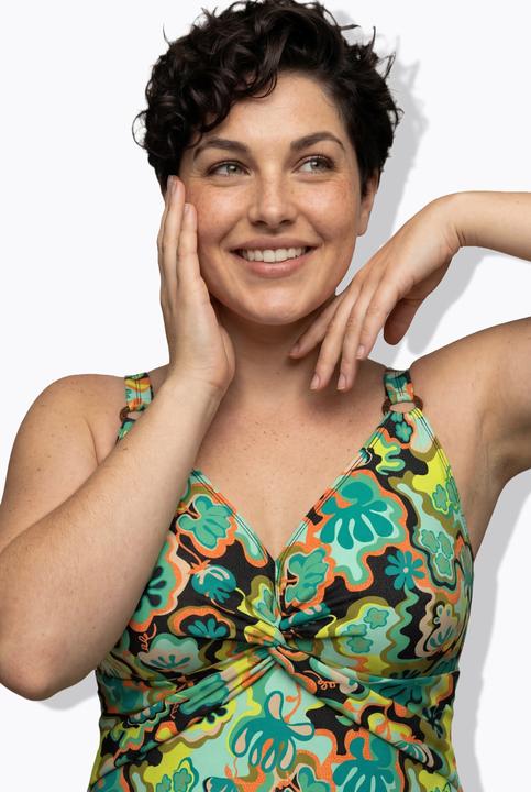 Produktbild Ulla Popken Tankini, Boho-Muster, Softcups, Träger verstellbar, recycelt (42)