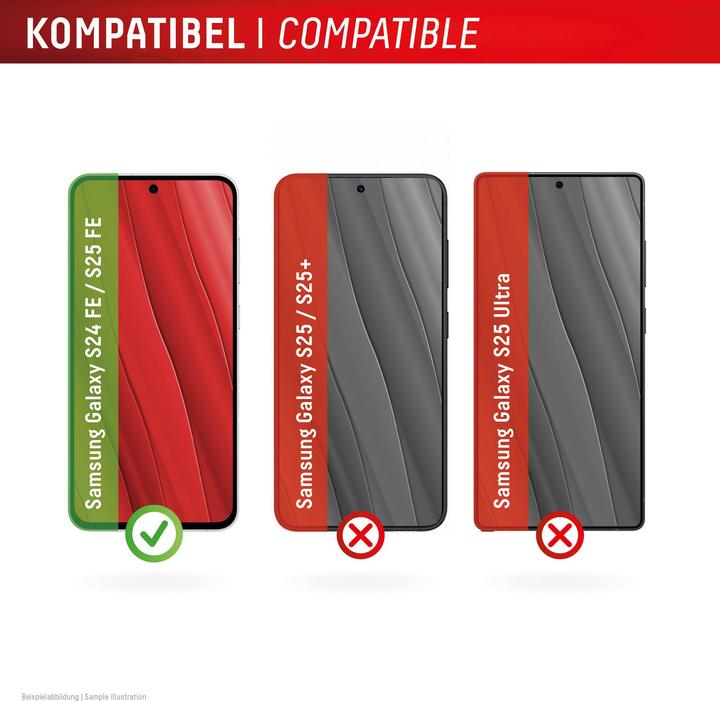 Produktbild Displex Premium Glass, Full Cover Panzerglas (1 Stück, Samsung Galaxy S24 FE, Samsung Galaxy S25 FE)