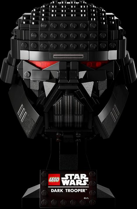 Actual product image LEGO Dark Trooper Helmet (75343, LEGO Star Wars, LEGO Rare Sets)