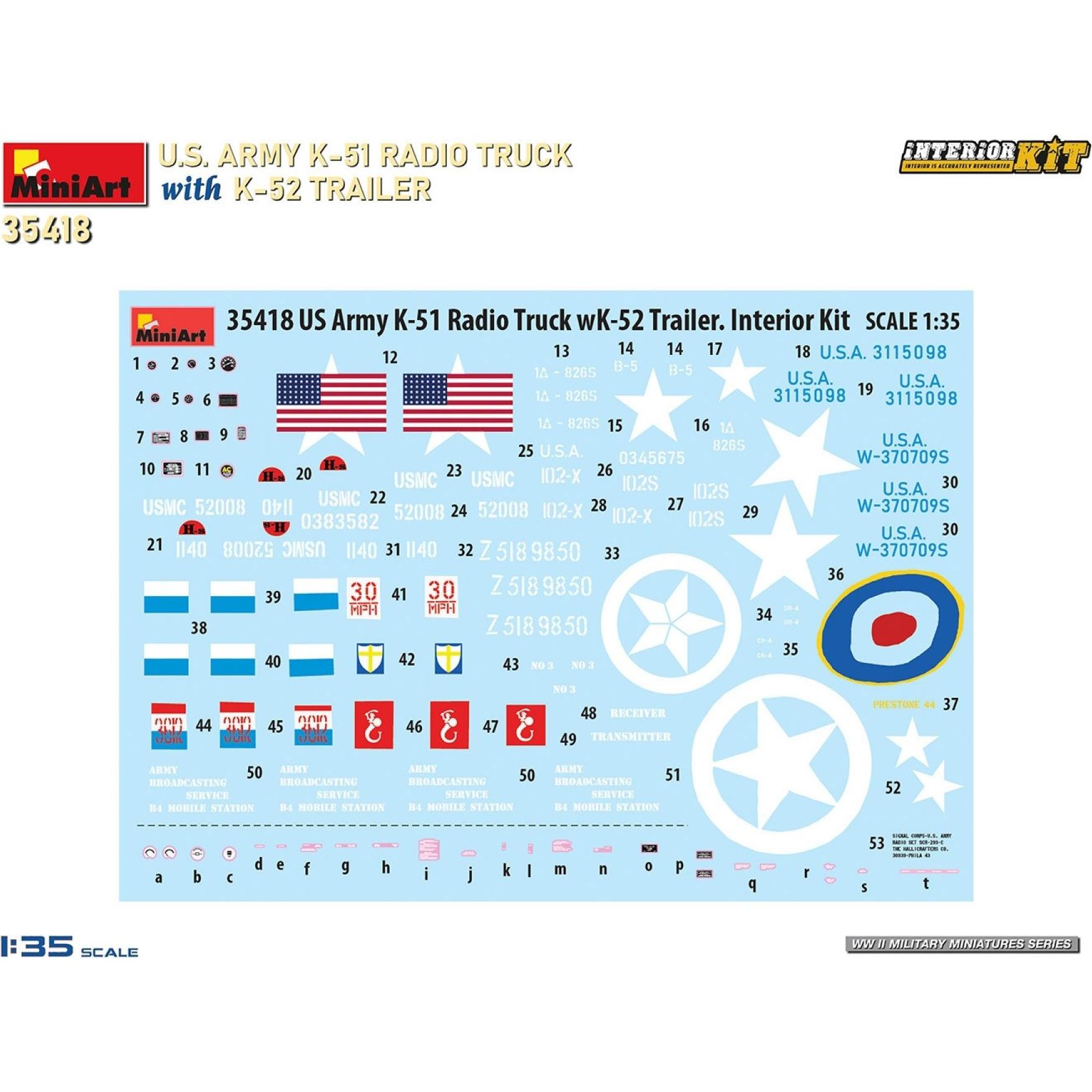 Thumbnail - Other 1:35 US Funkwagen K-51 mit Anhäng. K-52