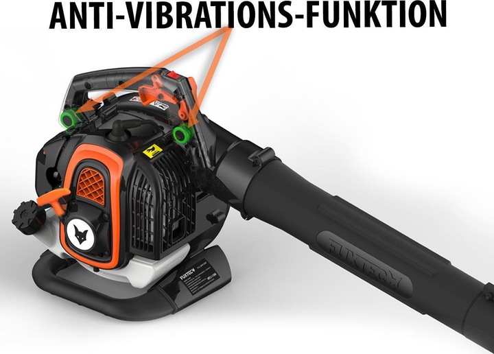 Productafbeelding Fuxtec FX-LBS126P 3in1 Professionele Bladzuiger Bladblazer Bladhakselaar (FX-LBS126P) (Benzine werking, Bladblazer, Bladzuiger, Vacuüm en ventilator)
