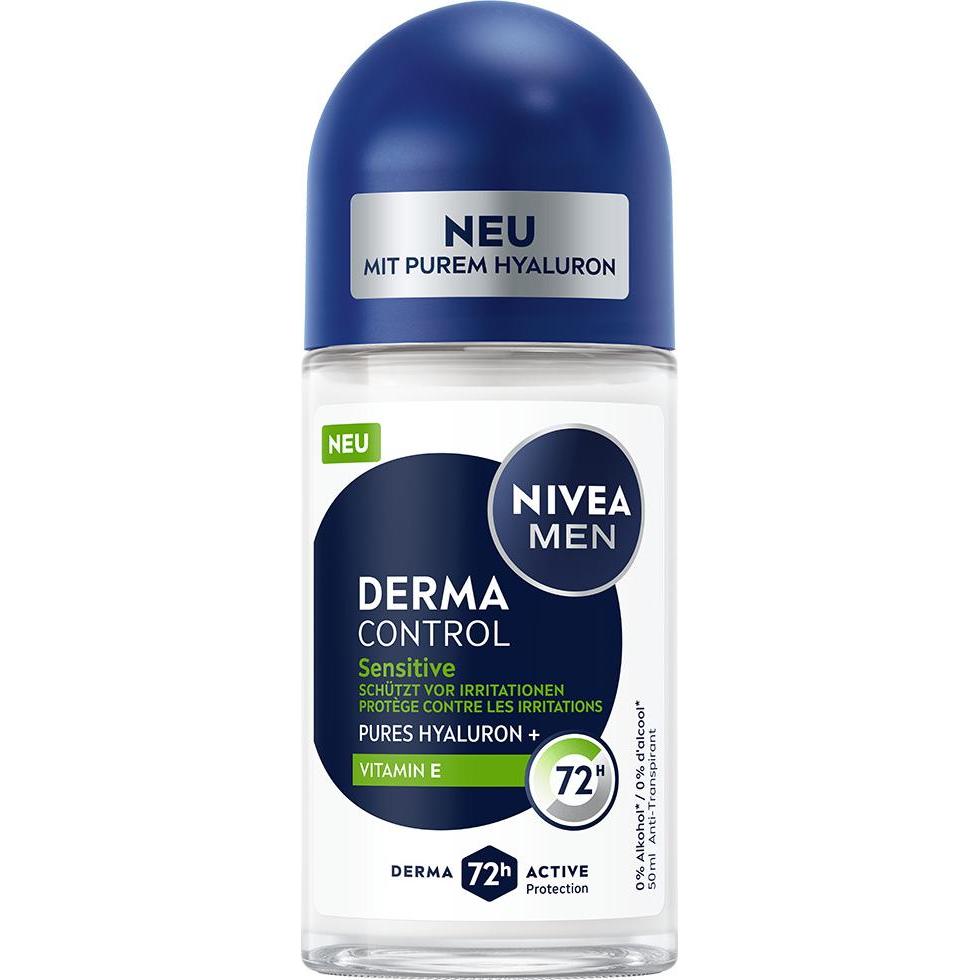 NIVEA MEN, Deodorants, Derma Control Sensitive Roll-on (Rol op, 50 ml)