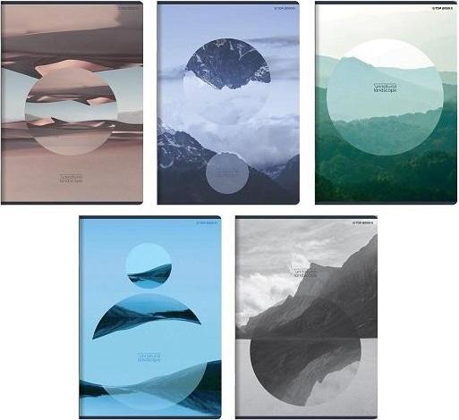 TOP Notizbuch A5/32K kariert Querformat (10 Stück) TOP2000 (A5, Quadretti)