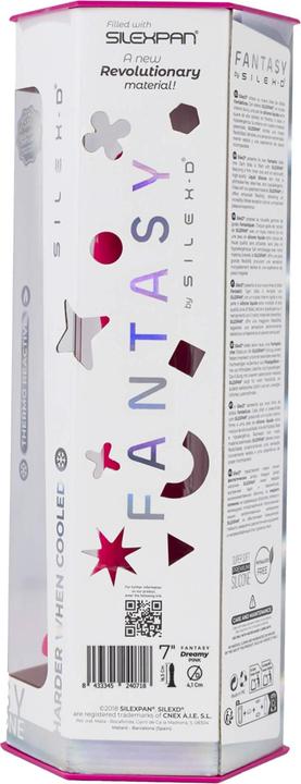 Actual product image Silexd Dreamy Dildo Fantasy Flüssigsilikon Thermoreaktiv Fuchsia 18,5 Cm