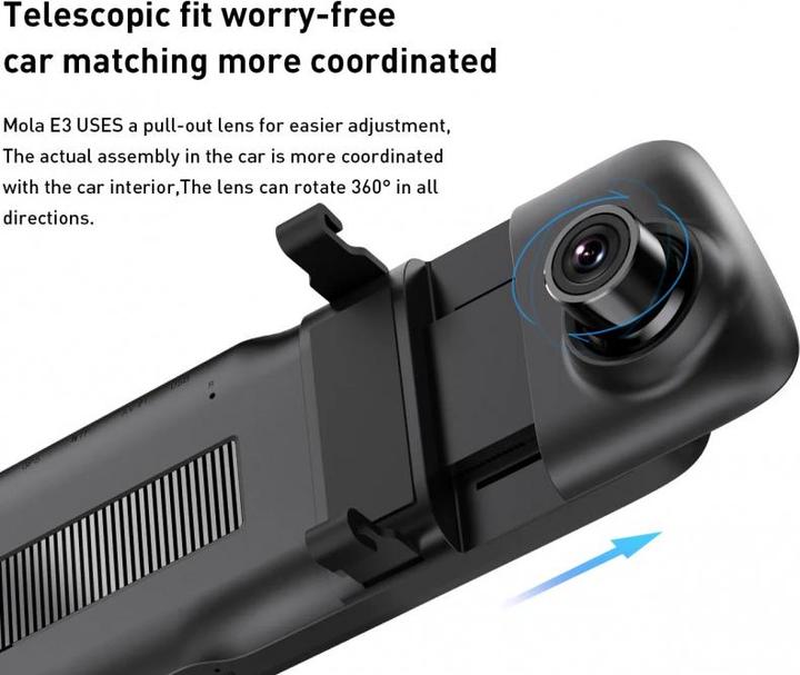 Actual product image DDpai Dash camera Mola E3 1440p (Wi-Fi, Rechargeable battery, Bluetooth, GPS receiver, Full HD)