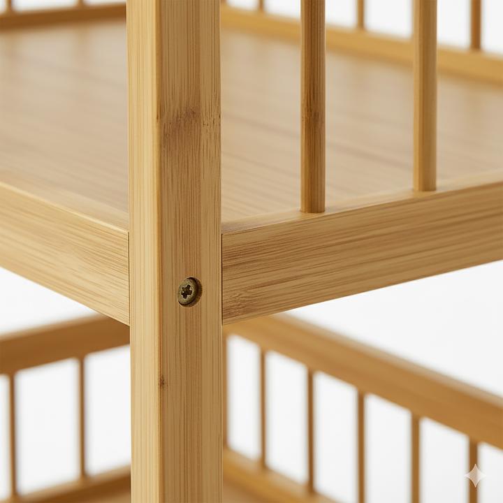 Actual product image Relaxdays Bamboo cart