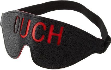 Actual product image Ouch! Bonded Leather Eye-Mask "Ouch" - With Elastic Straps