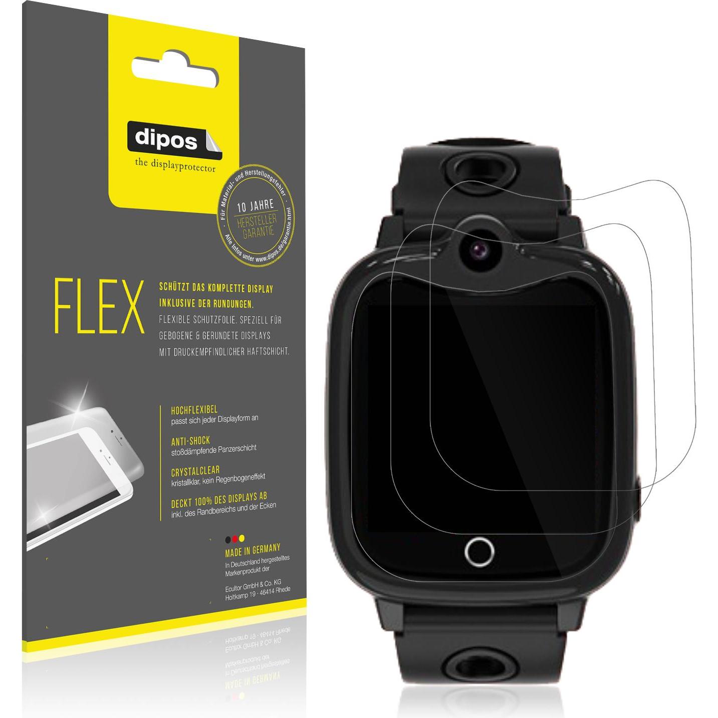 Dipos 3D Full Cover Schutzfolie, Smartwatch Schutzfolie, Transparent