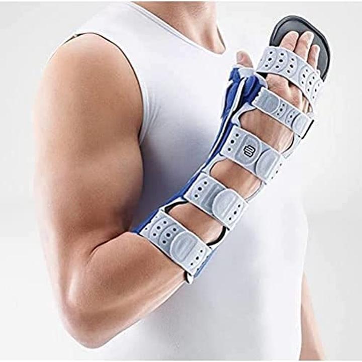 Actual product image ManuLoc Rhizo Long Plus Stabilorthese Grösse 1 rechts titan (1)