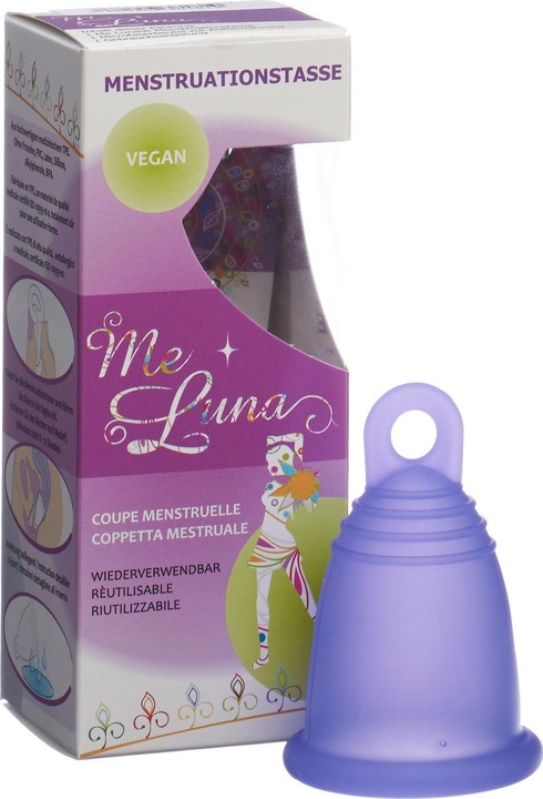 Produktbild Me Luna Menstruationstasse Sport Ring Blau-Violett (L)
