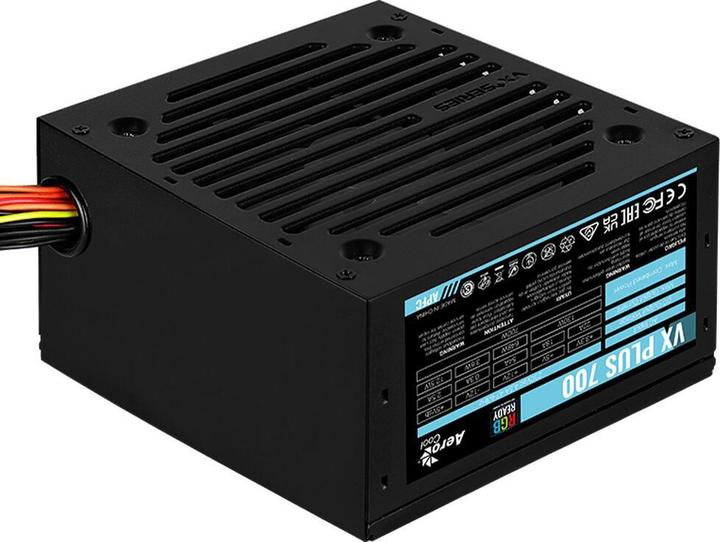 Actual product image AeroCool power supply VX Plus 700 700W Black RGB Lighting (700 W)