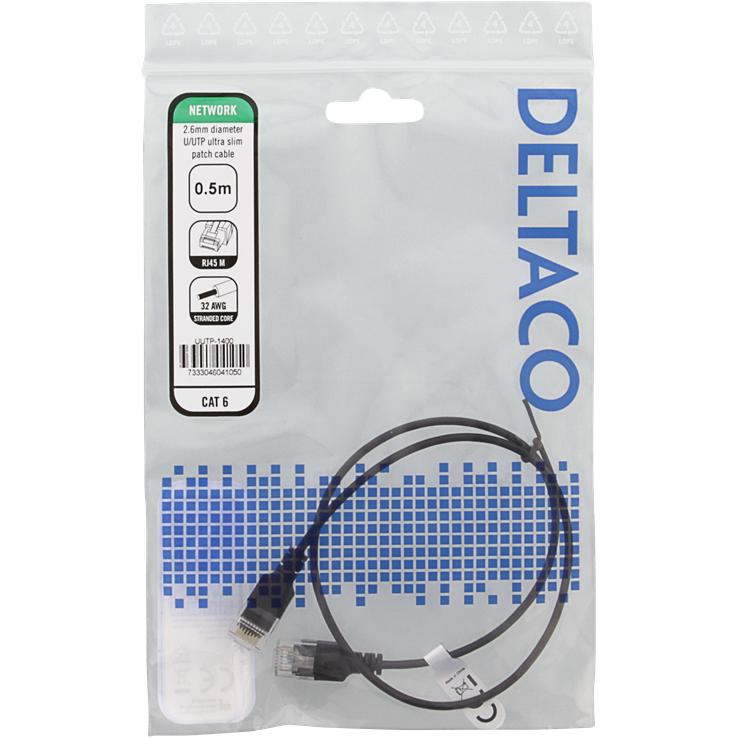 Thumbnail - Deltaco Patchkabel (U/FTP, CAT6, 0.50 m), Netzwerkkabel