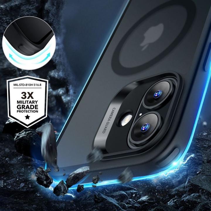 Produktbild ESR Classic Hybrid Halolock Magsafe & Tempered Glass Iphone 16 Frosted Black (Apple iPhone 16)