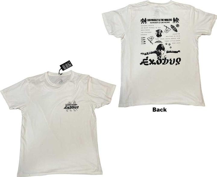 Bob Marley Exodus Tracklist Back Print, Hi-Build (XXL)