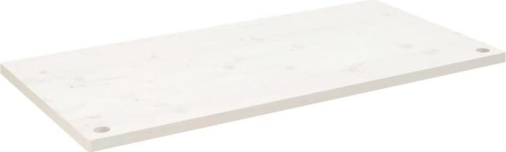 vidaXL Schreibtischplatte Weiss 100x50x2,5 cm Massivholz Kiefer (100 x 50 x 2.5 cm)