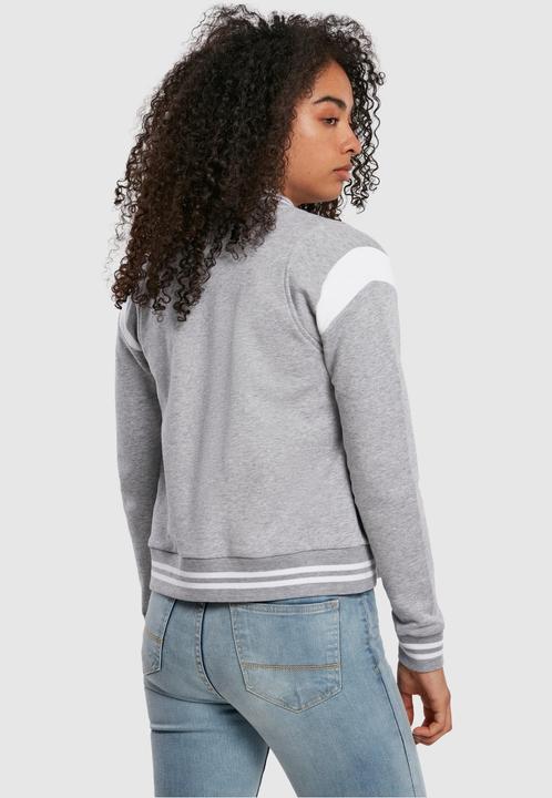 Actual product image Urban Classics Ladies Organic Inset College Sweat Jacket (XS)