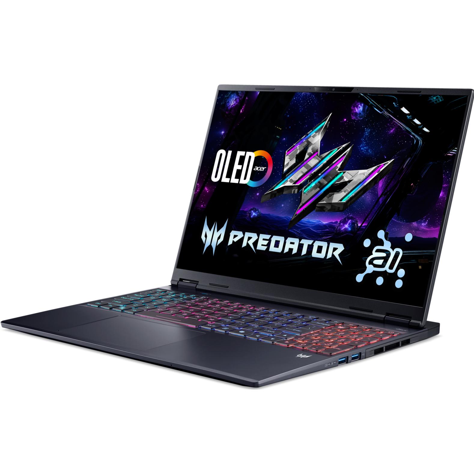 Acer Predator Helios Neo 16S AI OLED (16", 1000 GB, 16 GB, Deutschland, Intel Core Ultra 7 255HX), N