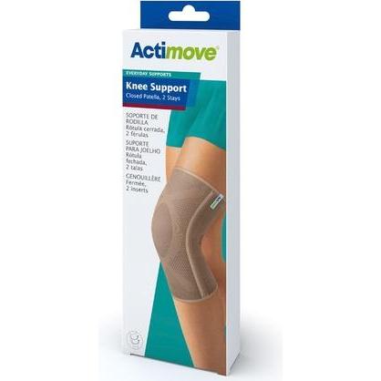 Sunflex, Bandage, Actimove Kniestütze Geschlossene Patella mit 2 Streben - Beige - Grösse Small