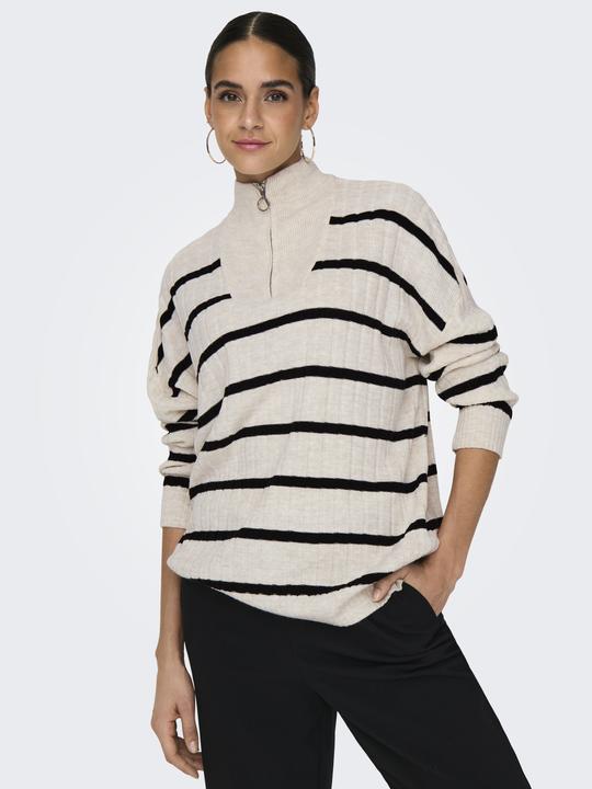 Produktbild Only Normal geschnitten Hoch geschlossen Tief angesetzte Schulter Pullover Strickpullover (XL)