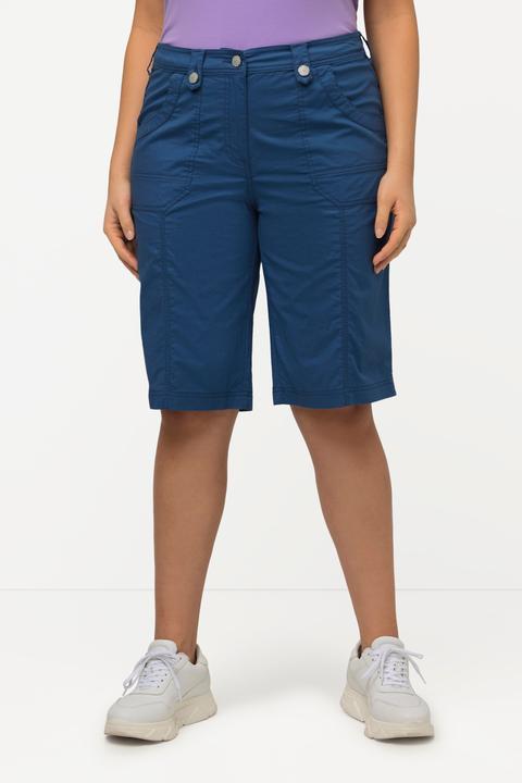 Immagine prodotto Ulla Popken Bermuda in stile cargo con quattro tasche e cintura comfort (56)