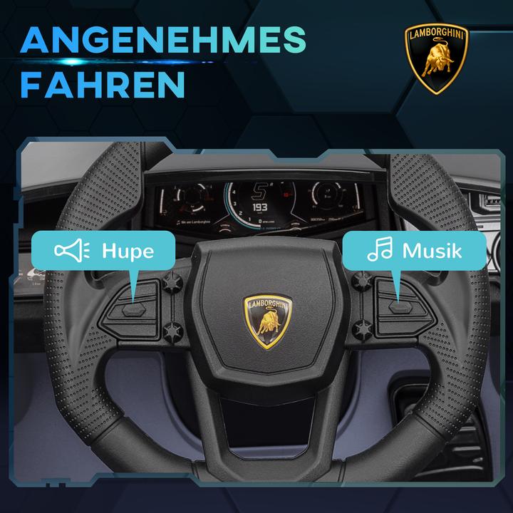 Actual product image Aiyaplay Kinder Elektroauto Kunststoff, Stahl Grau (12 V)