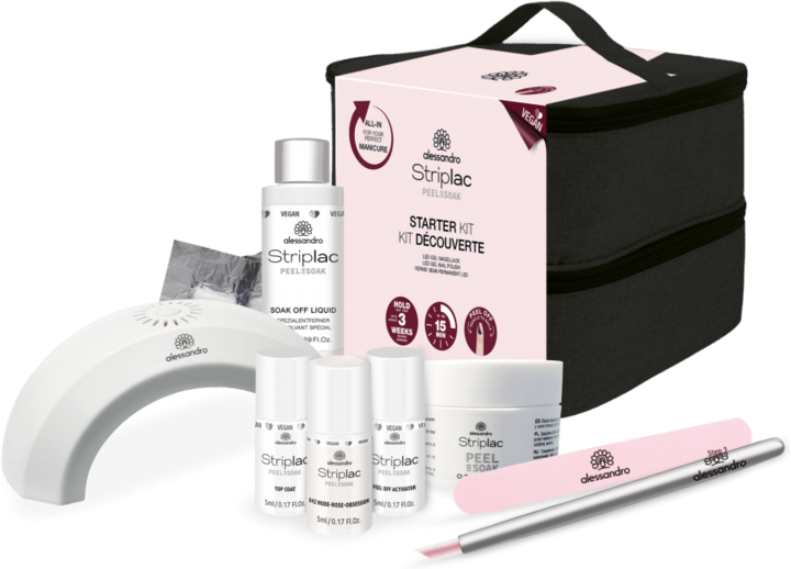 Actual product image Alessandro Striplac Starter Kit In Case (UV gel varnish)