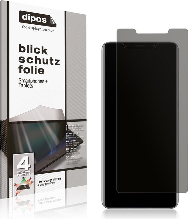 Dipos Pellicola Protettiva Privacy 4 Lati Per Huawei Honor View 10 - Made In Germany, Anti Graffio E Anti Sguardi