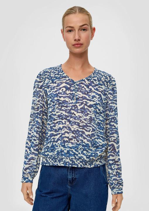 Produktbild S.Oliver Bluse Chiffonbluse mit Allover-Print (40)