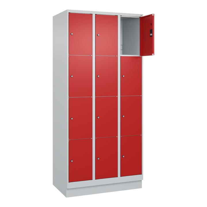 Flame-red, Yellow orange, Light grey