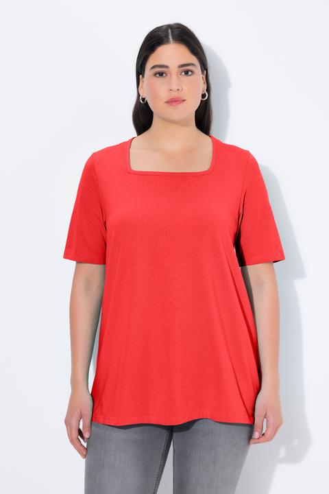 Actual product image Ulla Popken Essential Square Neck Stretch Tee (54)