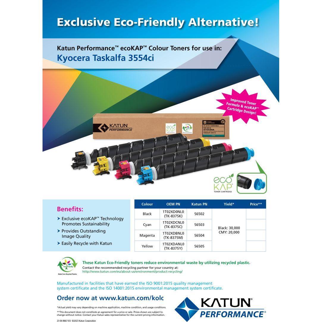 Thumbnail - Katun, Toner, KAT 56503 MT 3554CI TNR 289G CTG CYN