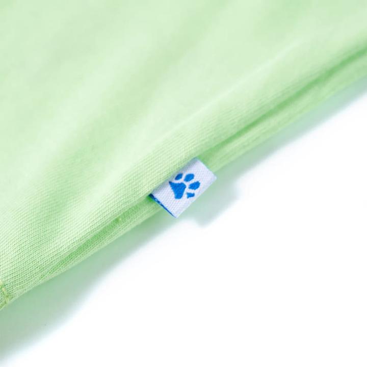 Immagine prodotto vidaXL Maglietta da bambino verde lime 116,Materiale: 100 % cotone, colore (116)