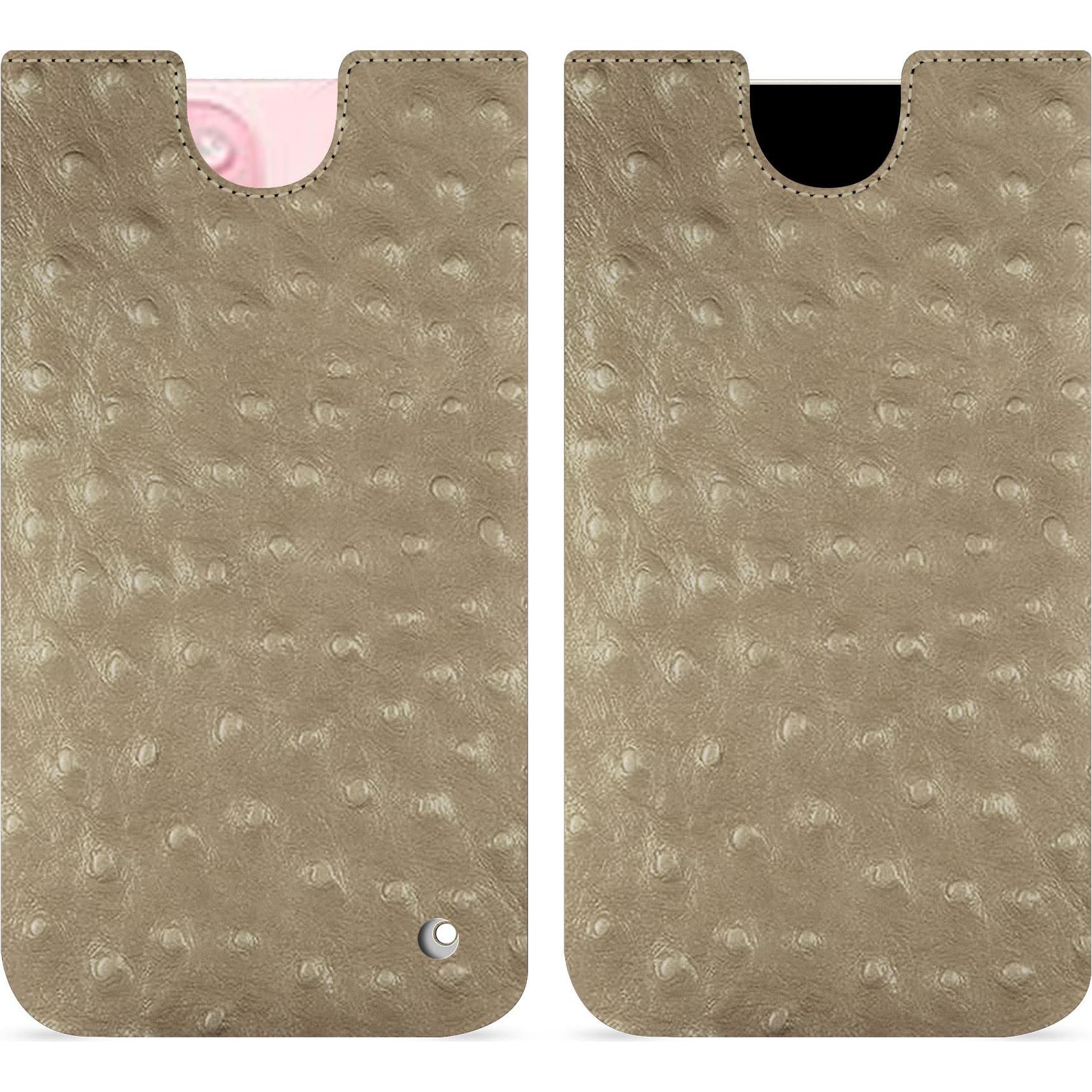 Thumbnail - Noreve Lederschutzhülle (Apple iPhone 15), Smartphone Hülle, Beige