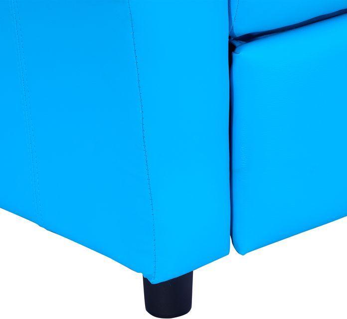 Produktbild Swisshandel24 Kindersessel, Minisessel, Kindersofa für 3-6 Jahre alt, Liegefunktion, Eingebauten Becherhalter, Bla (Kindersessel)