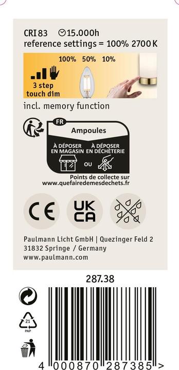 Produktbild Paulmann Kerze (E14, 432 lm, 1x)
