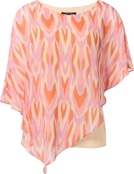 Produktbild Comma Bluse Bluse mit asymmetrischem Chiffon-Overlay (44)