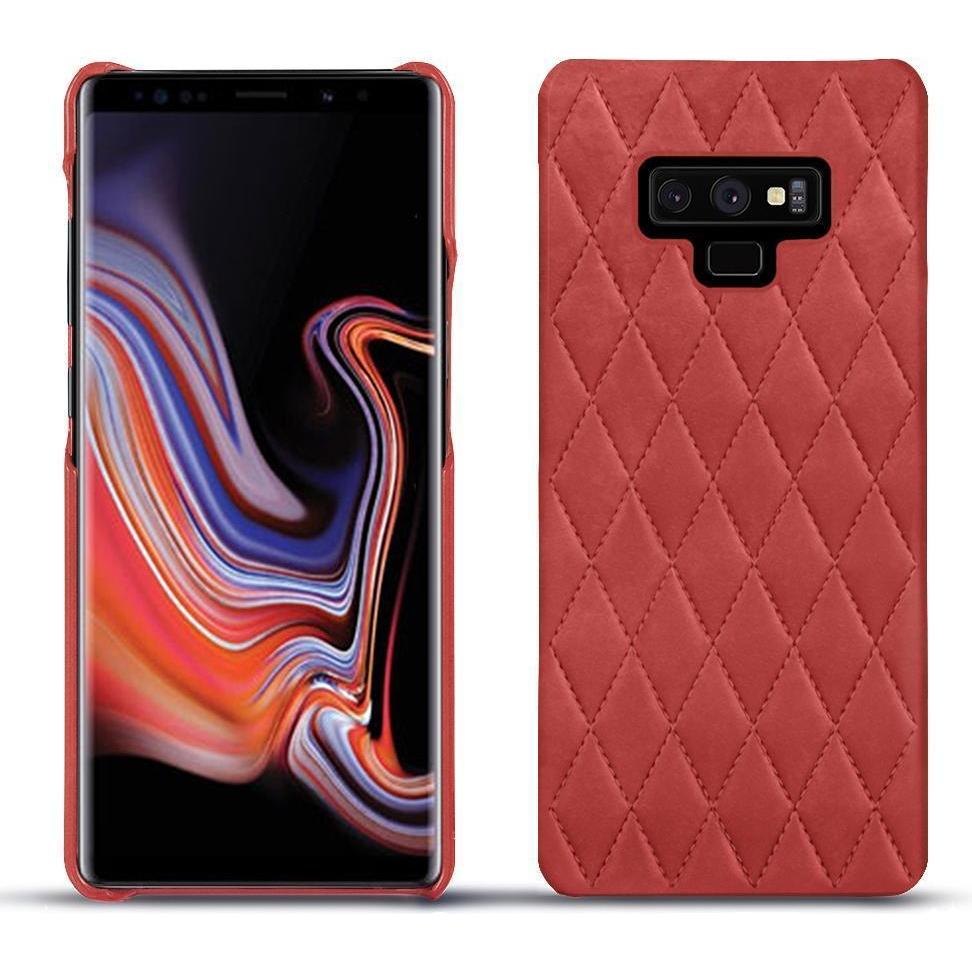 Noreve Lederschutzhülle (Samsung Galaxy Note 9), Smartphone Hülle, Rot