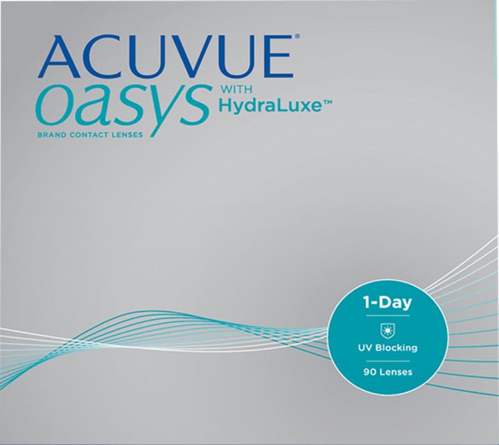 Actual product image Acuvue 1-Day Oasys with Hydraluxe (90 Piece, Daily lens, Spherical)