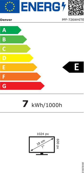 Energie-Label Denver Frameo PFF-726 (7", 1024 x 600 Pixel)