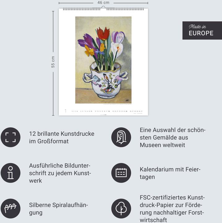 Produktbild Blumensträusse Edition Kalender 2026 (46 x 55 cm)