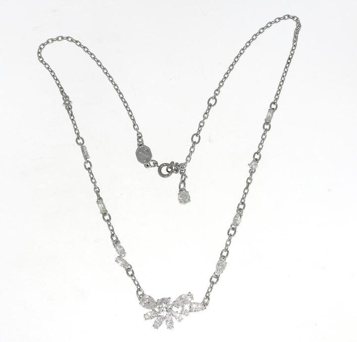 Produktbild Swarovski Gema Halkette Silber (Swarovski Metall, 41 cm)