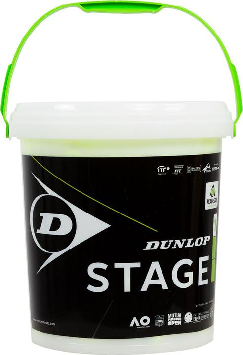 Image du produit Dunlop Balles de tennis STAGE 1 GREEN 60-bucket ITF